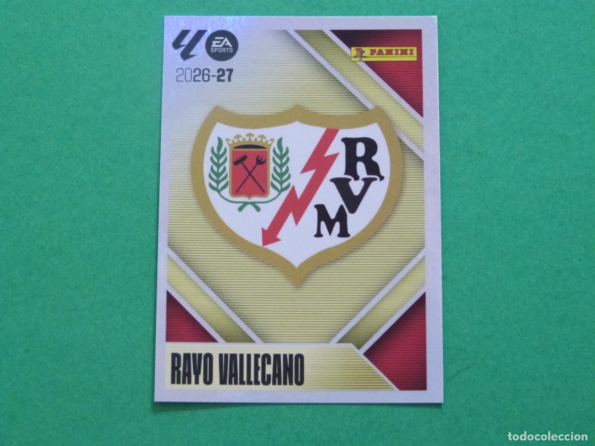 Cromos de f&uacute;tbol: CROMO FUTBOL ESCUDO RAYO VALLECANO SIN PEGAR N&ordm; 1 LIGA ESTE 2026-2027/26-27 PANINI