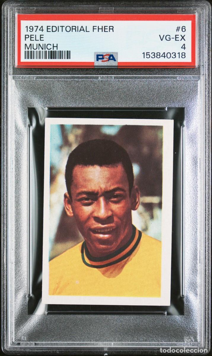 Cromos de f&uacute;tbol: Pele #6 Brasil Editorial Fher Munich 1974 Psa 4