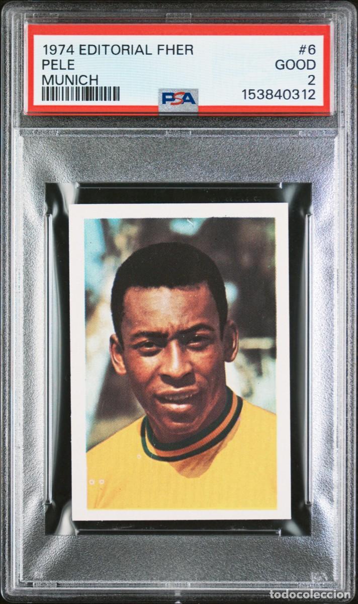 Cromos de f&uacute;tbol: Pele #6 Brasil Editorial Fher Munich 1974 Psa 2