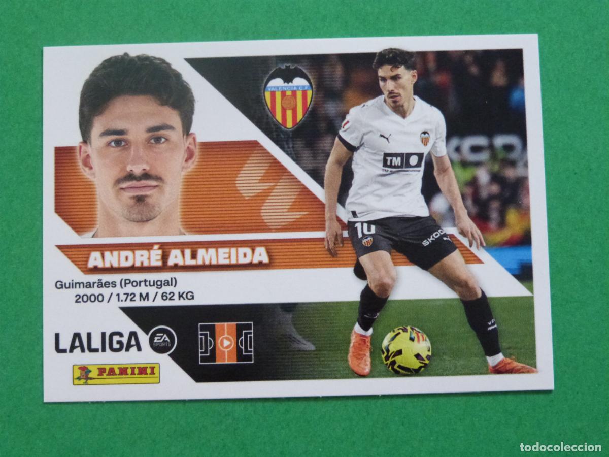 Cromos de f&uacute;tbol: CROMO FUTBOL ANDRE ALMEIDA VALENCIA C.F. SIN PEGAR N&ordm; 16 LIGA ESTE 2026-2027/26-27 PANINI