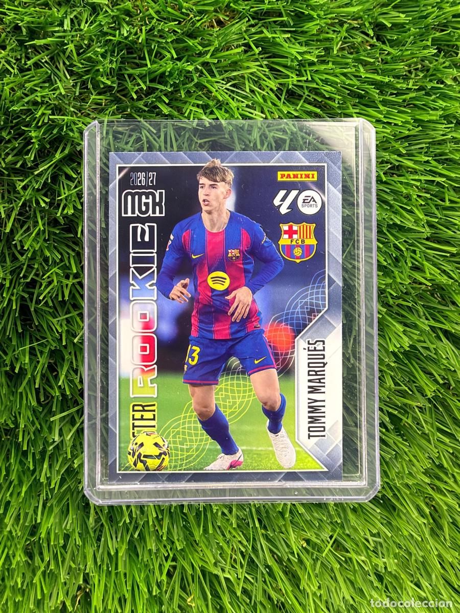 Cromos de f&uacute;tbol: N&ordm; 420 Tommy Marqu&eacute;s Master Rookie FC Barcelona Megacracks 26 27