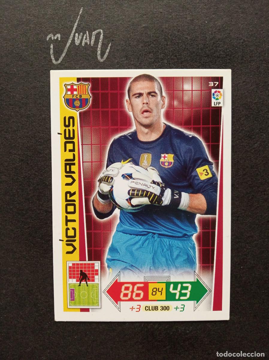 Cromos de f&uacute;tbol: N&ordm; 37 CLUB 300 VICTOR VALDES BARCELONA ESPA&Ntilde;A ⚽ PANINI &reg; ADRENALYN XL 2012 2013 12 13 LIGA FUTBOL