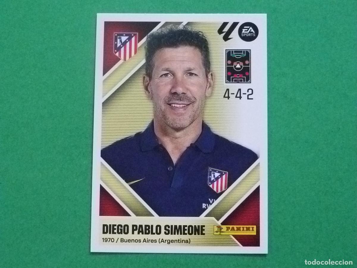 Cromos de f&uacute;tbol: CROMO FUTBOL SIMEONE ATLETICO DE MADRID SIN PEGAR N&ordm; 2 LIGA ESTE 2026-2027/26-27 PANINI