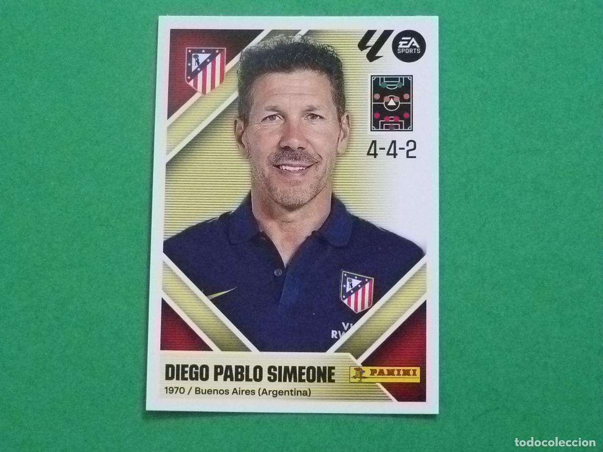 Cromos de f&uacute;tbol: CROMO FUTBOL SIMEONE ATLETICO DE MADRID SIN PEGAR N&ordm; 2 LIGA ESTE 2026-2027/26-27 PANINI