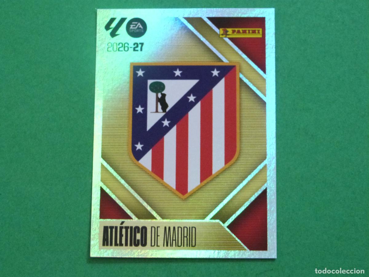 Cromos de f&uacute;tbol: CROMO FUTBOL ESCUDO ATLETICO DE MADRID SIN PEGAR N&ordm; 1 LIGA ESTE 2026-2027/26-27 PANINI