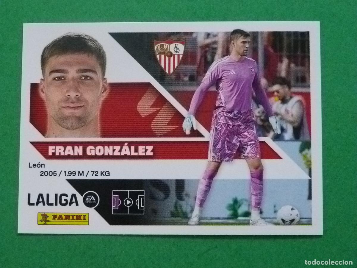 Cromos de f&uacute;tbol: CROMO FUTBOL FRAN GONZALEZ SEVILLA F.C. SIN PEGAR N&ordm; 4 3&ordf; EDICION LIGA ESTE 2026-2027/26-27 PANINI