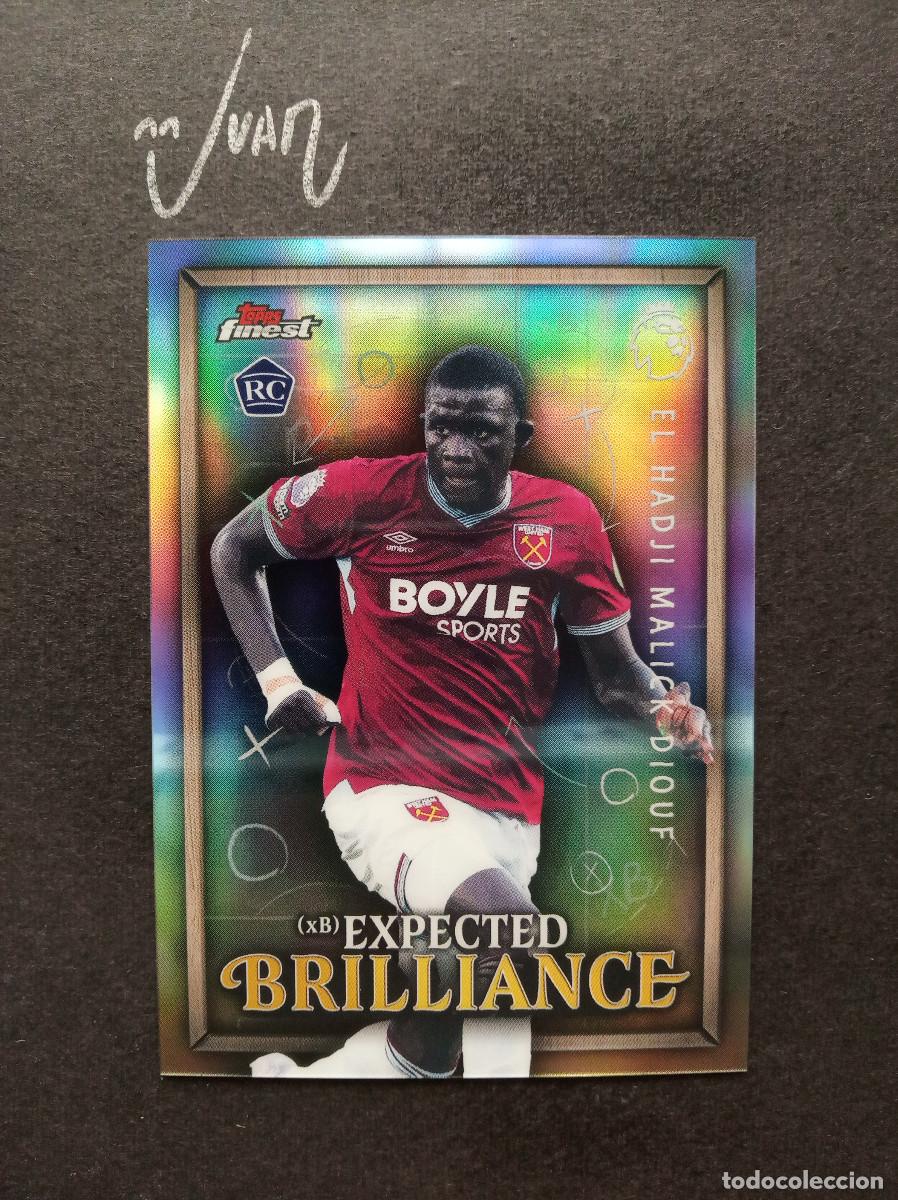 Cromos de f&uacute;tbol: 37 EXPECTED BRILLIANCE ROOKIE MALICK DIOUF WEST HAM ⚽ TOPPS &reg; FINEST PREMIER 2025 2026 25 26 NUEVO