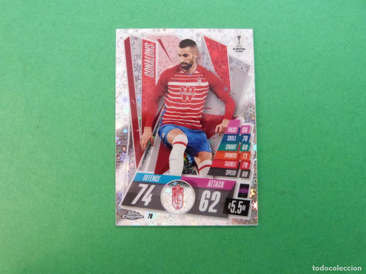 Cromos de f&uacute;tbol: TRADING CARD FUTBOL GONALONS GRANADA N&ordm; 78 CHROME STAR CHAMPIONS LEAGUE MATCH ATTAX 2020-2021/20-21