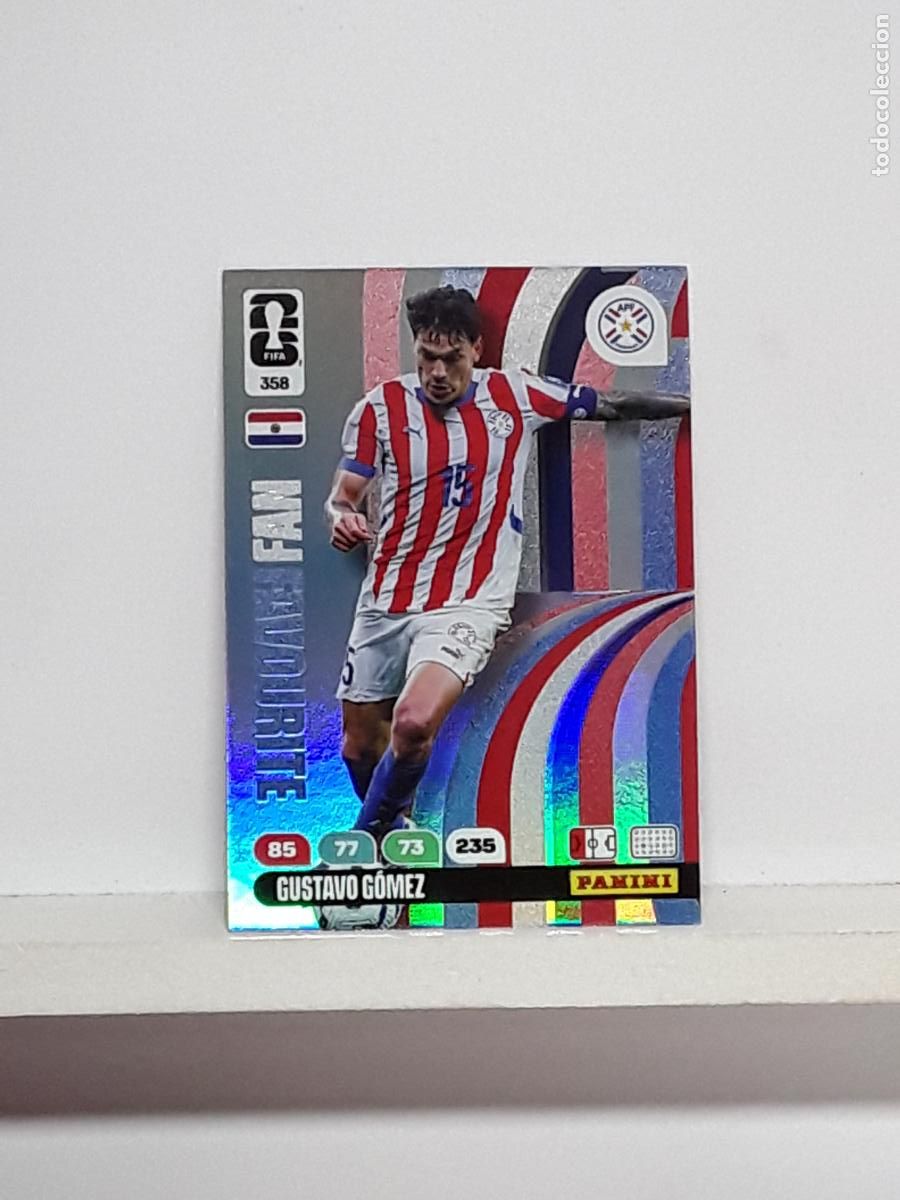 Cromos de f&uacute;tbol: ADRENALYN MUNDIAL 2026 WORLD CUP 26 ALBUM PANINI N 358 PARAGUAY GUSTAVO GOMEZ
