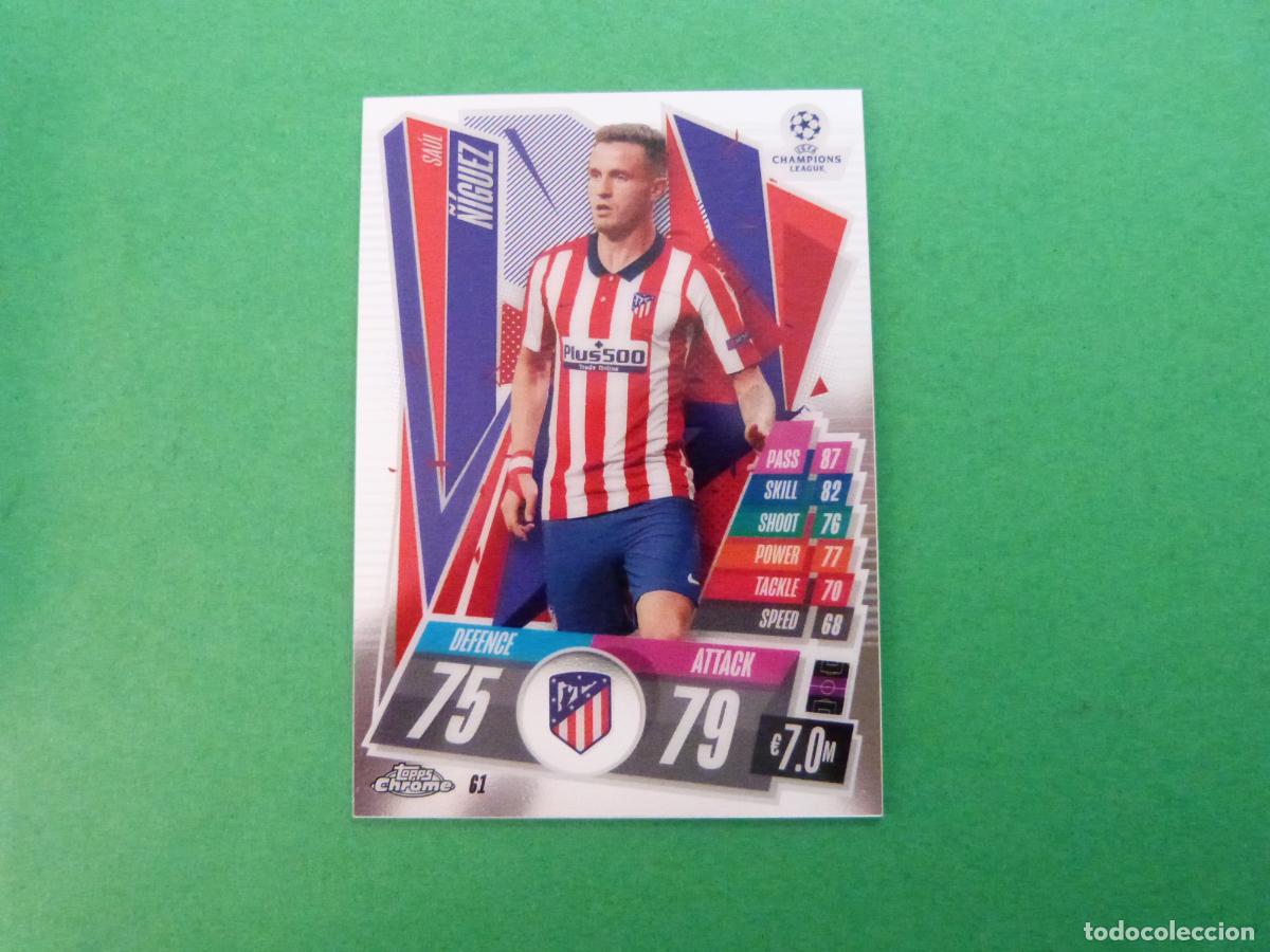 Cromos de f&uacute;tbol: TRADING CARD FUTBOL &Ntilde;IGUEZ ATLETICO DE MADRID 61 CHROME CHAMPIONS LEAGUE MATCH ATTAX 2020-2021/20-21