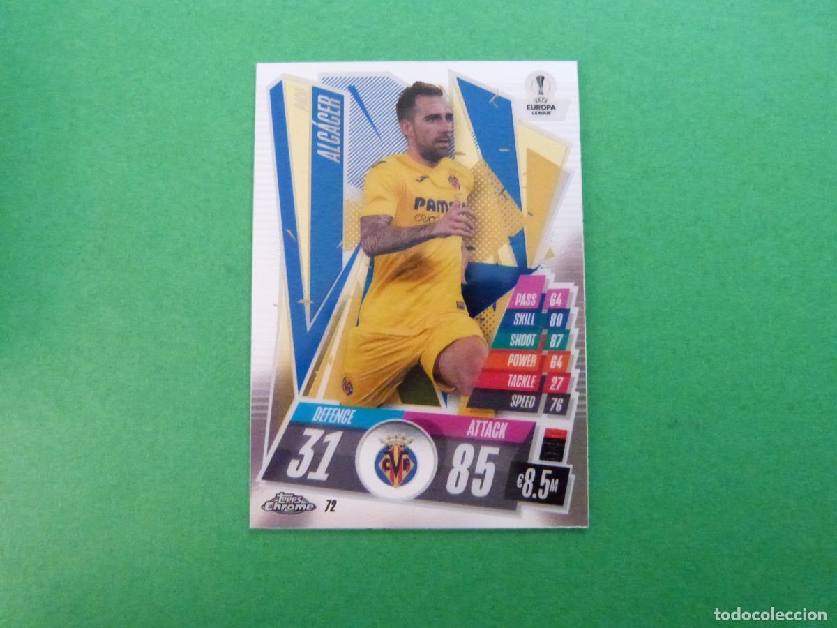 Cromos de f&uacute;tbol: TRADING CARD FUTBOL ALCACER VILLARREAL N 72 CHROME CHAMPIONS LEAGUE MATCH ATTAX TOPPS2020-2021/20-21