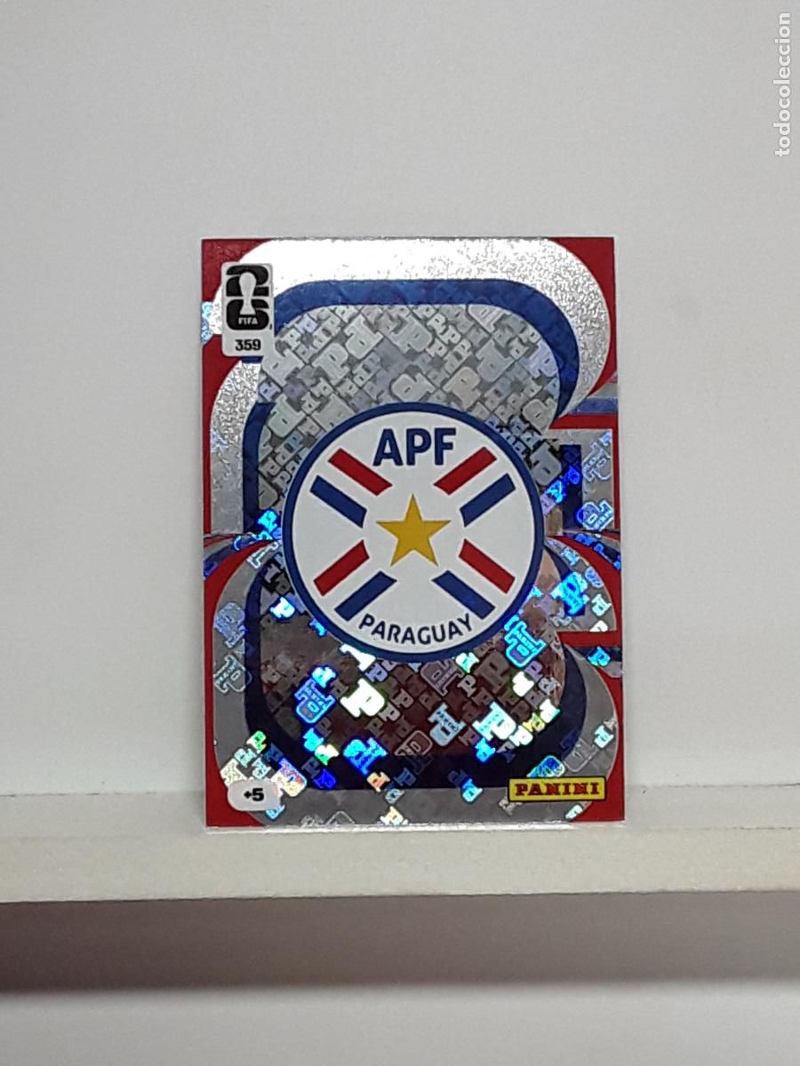 Cromos de f&uacute;tbol: ADRENALYN MUNDIAL 2026 WORLD CUP 26 ALBUM PANINI N 359 PARAGUAY ESCUDO LOGO