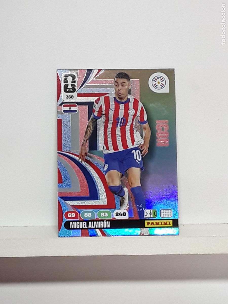 Cromos de f&uacute;tbol: ADRENALYN MUNDIAL 2026 WORLD CUP 26 ALBUM PANINI N 360 PARAGUAY MIGUEL ALMIRON