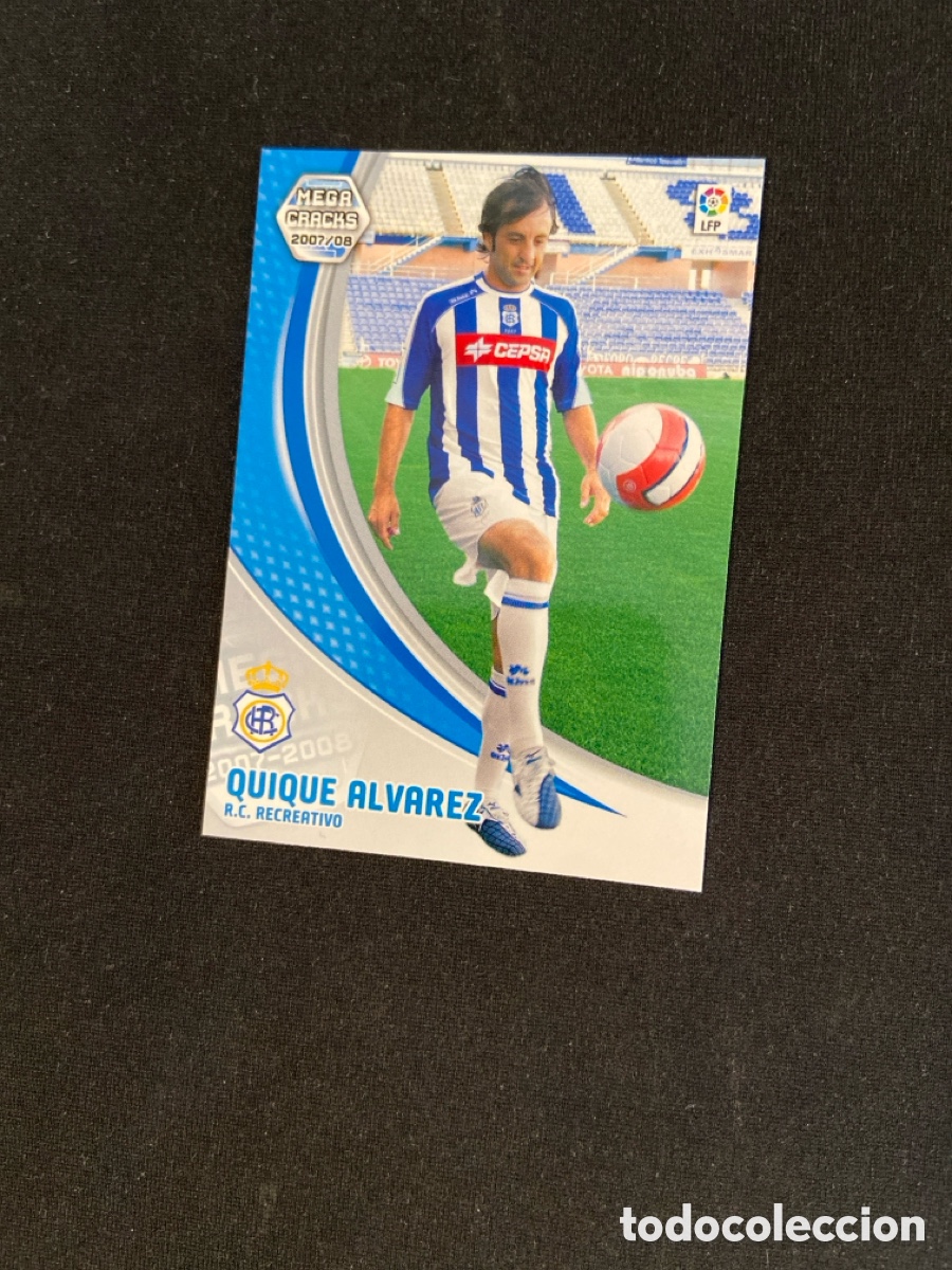 Cromos de f&uacute;tbol: QUIQUE ALVAREZ 257 (RECREATIVO HUELVA)