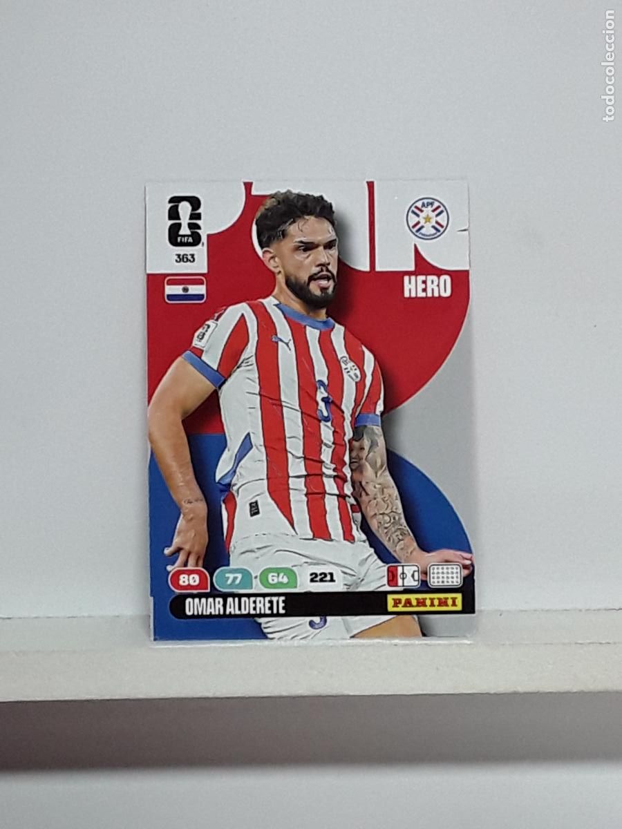 Cromos de f&uacute;tbol: ADRENALYN MUNDIAL 2026 WORLD CUP 26 ALBUM PANINI N 363 PARAGUAY OMAR ALDERETE
