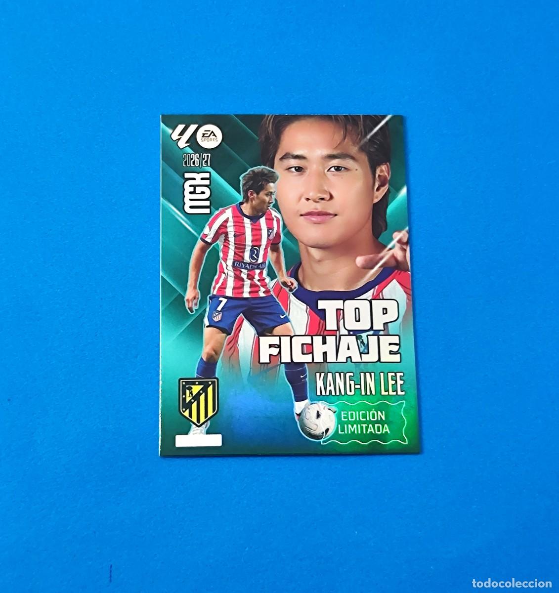Cromos de f&uacute;tbol: Megacracks 2026 2027 / 26 27 Kang-In Lee Top Fichaje Edici&oacute;n Limitada Atl&eacute;tico de Madrid