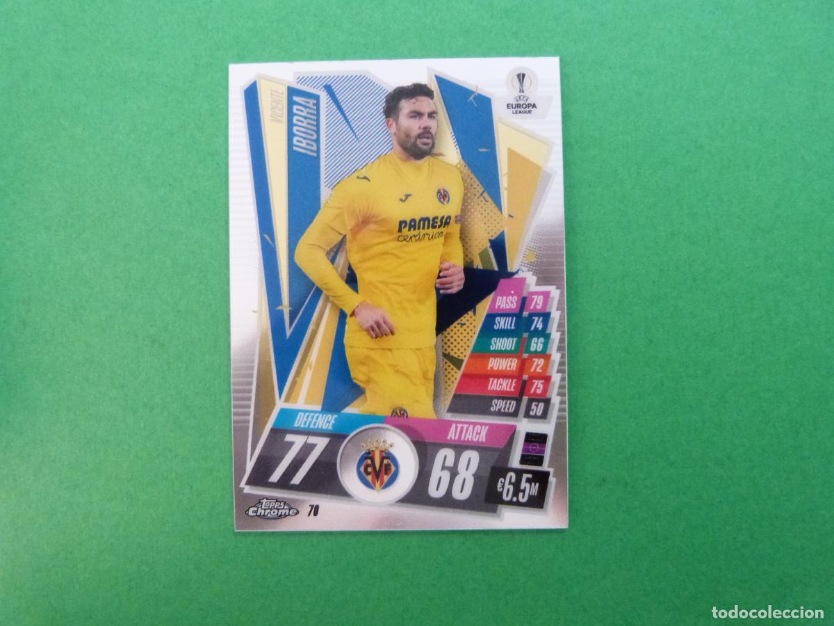 Cromos de f&uacute;tbol: TRADING CARD FUTBOL IBORRA VILLARREAL N 70 CHROME CHAMPIONS LEAGUE MATCH ATTAX 2020-2021/20-21 TOPPS