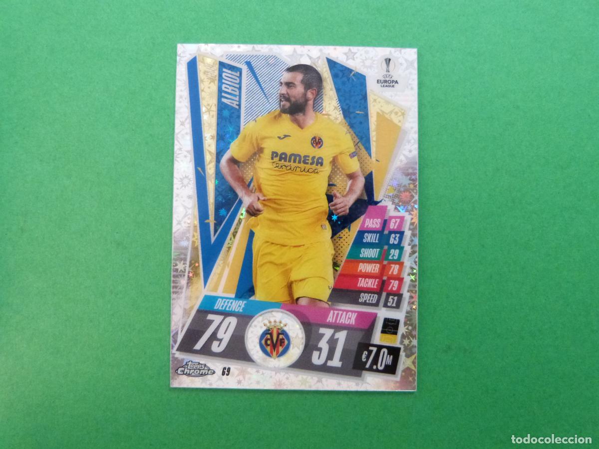 Cromos de f&uacute;tbol: TRADING CARD FUTBOL ALBIOL VILLARREAL N 69 CHROME STAR CHAMPIONS LEAGUE MATCH ATTAX 2020-2021/20-21