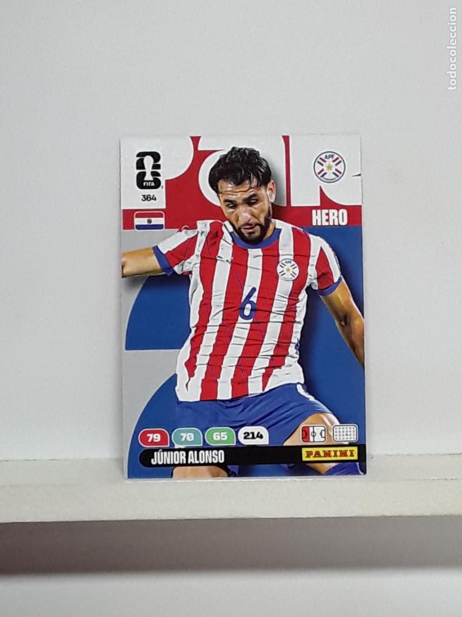 Cromos de f&uacute;tbol: ADRENALYN MUNDIAL 2026 WORLD CUP 26 ALBUM PANINI N 364 PARAGUAY JUNIOR ALONSO