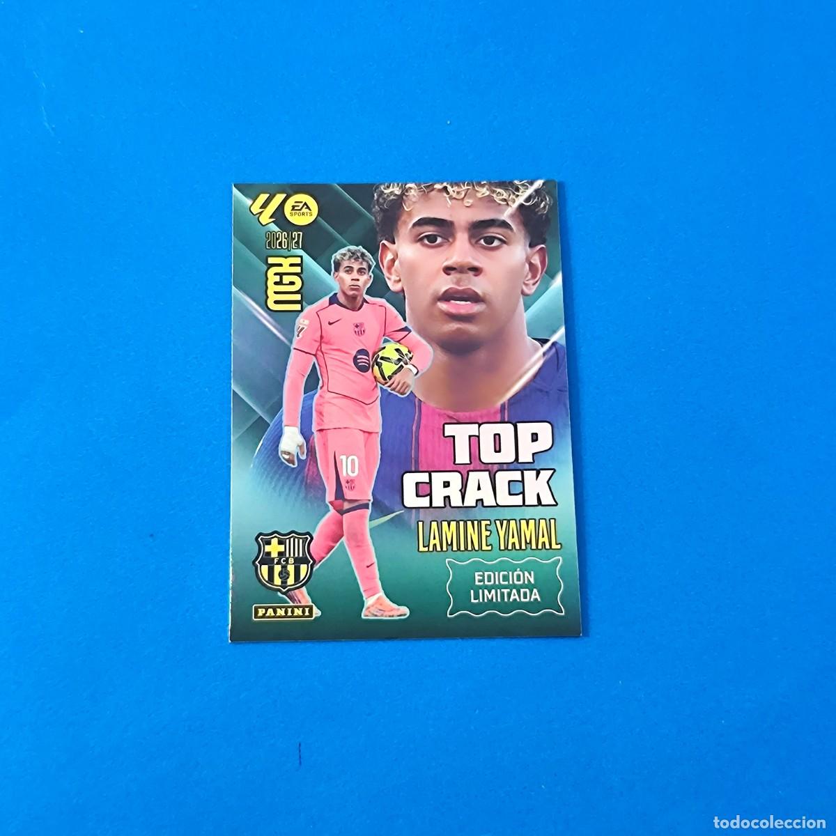 Cromos de f&uacute;tbol: Megacracks 2026 2027 / 26 27 Lamine Yamal Top Crack Edici&oacute;n Limitada Barcelona