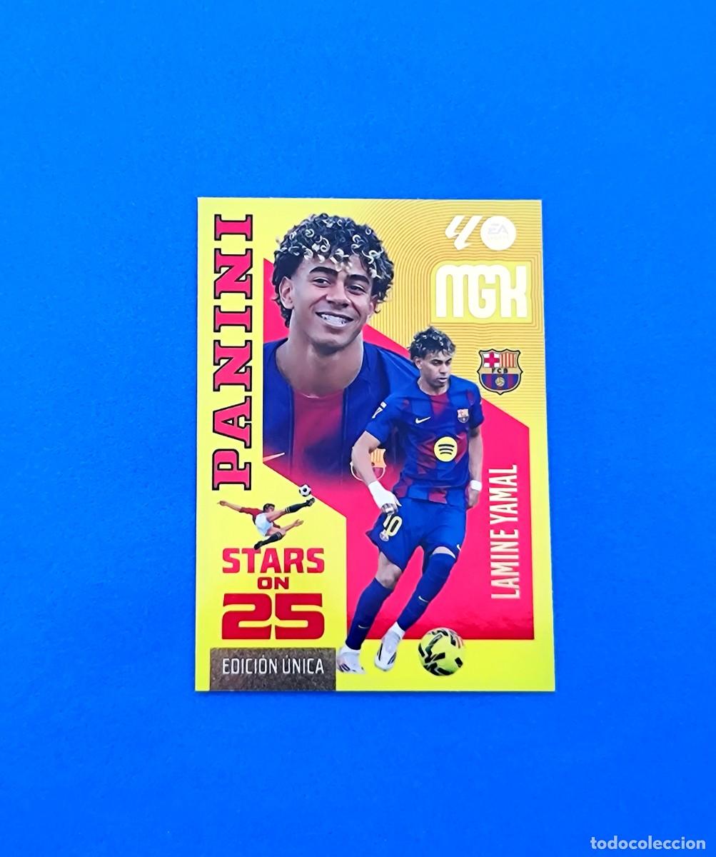 Cromos de f&uacute;tbol: Megacracks 2026 2027 / 26 27 STARS ON 25 Edici&oacute;n &Uacute;nica Lamine Yamal Barcelona