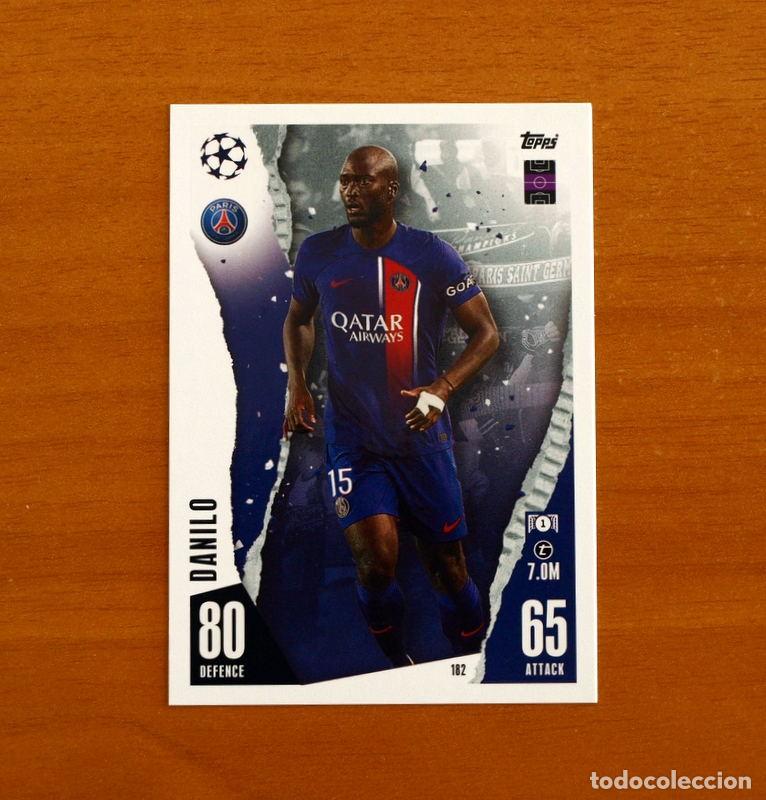 Cromos de f&uacute;tbol: Paris Saint Germain -N&ordm; 182 Danilo -Topps Match Attax Trading Card Game 2023-2024-23-24