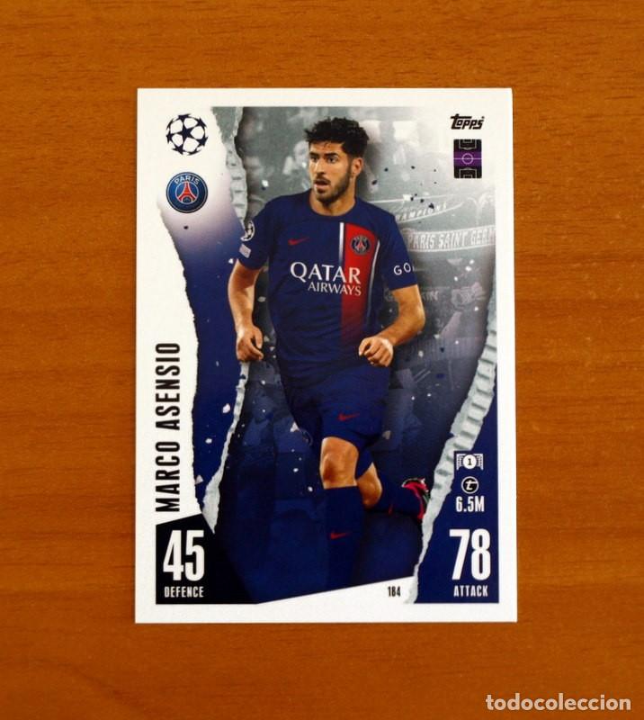 Cromos de f&uacute;tbol: Paris Saint Germain -N&ordm; 184 Marco Asensio -Topps Match Attax Trading Card Game 2023-2024-23-24