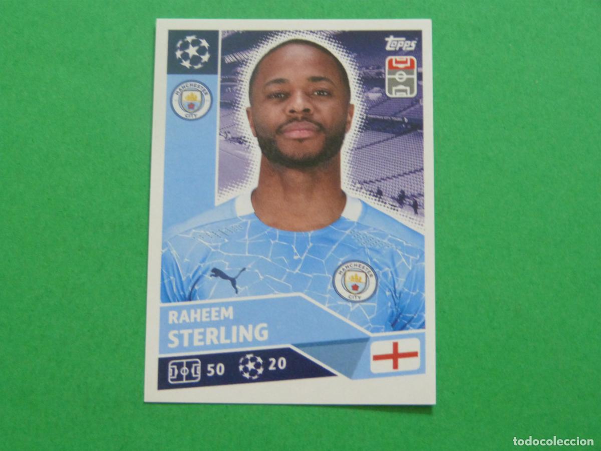 Cromos de f&uacute;tbol: CROMO FUTBOL STERLING MANCHESTER CITY SIN PEGAR N&ordm; 17 CHAMPIONS LEAGUE 2020-2021/20-21 TOPPS