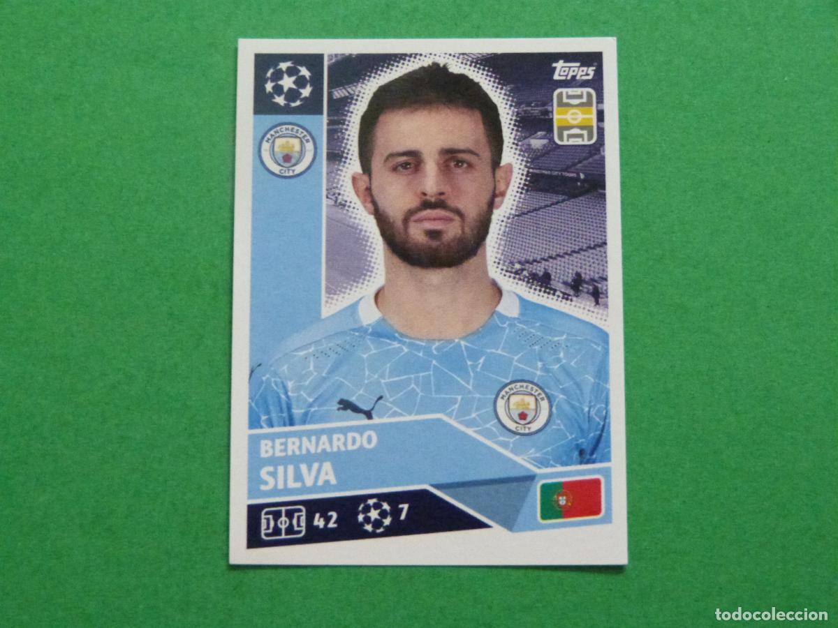 Cromos de f&uacute;tbol: CROMO FUTBOL BERNARDO SILVA MANCHESTER CITY SIN PEGAR N&ordm; 15 CHAMPIONS LEAGUE 2020-2021/20-21 TOPPS