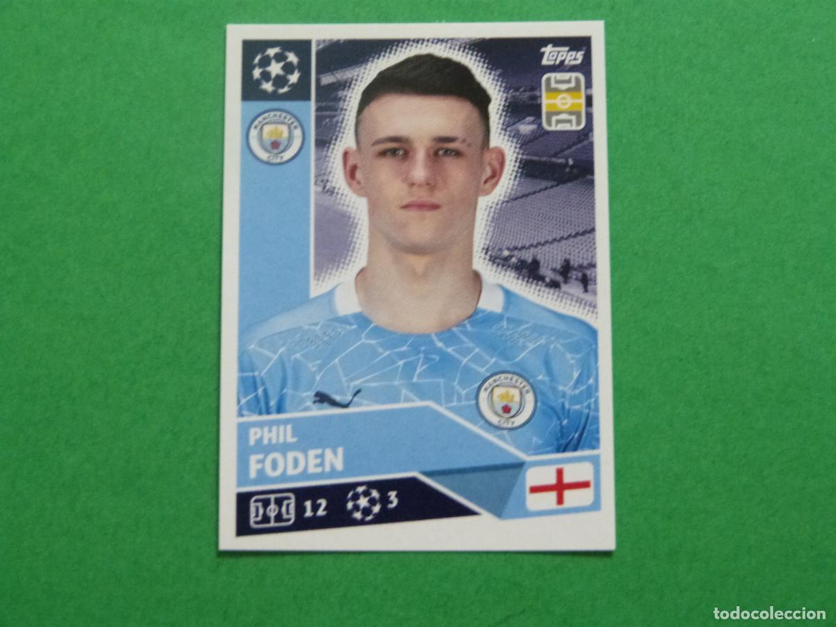 Cromos de f&uacute;tbol: CROMO FUTBOL FODEN MANCHESTER CITY SIN PEGAR N&ordm; 14 CHAMPIONS LEAGUE 2020-2021/20-21 TOPPS