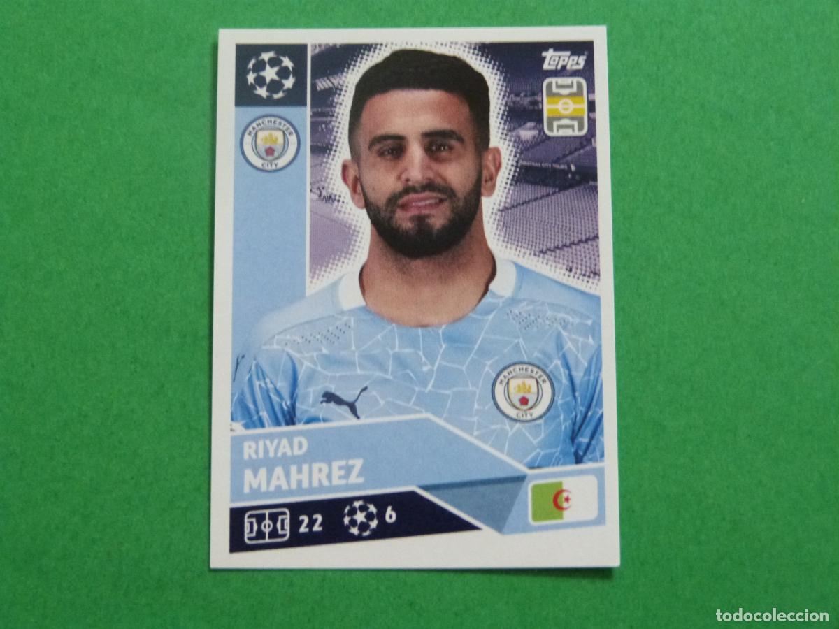 Cromos de f&uacute;tbol: CROMO FUTBOL MAHREZ MANCHESTER CITY SIN PEGAR N&ordm; 13 CHAMPIONS LEAGUE 2020-2021/20-21 TOPPS