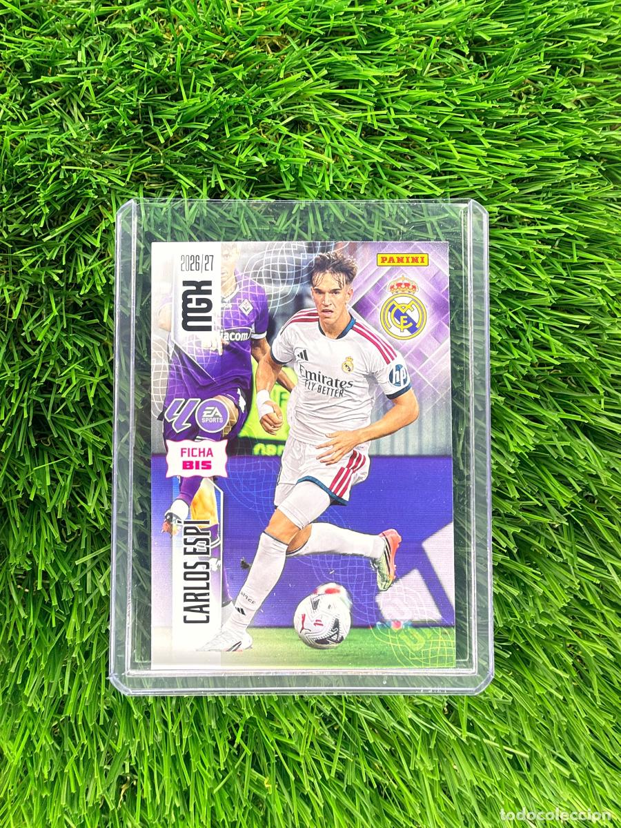 Cromos de f&uacute;tbol: N&ordm; 233BIS Carlos Esp&iacute; Fichas Bis Real Madrid CF Megacracks 26 27