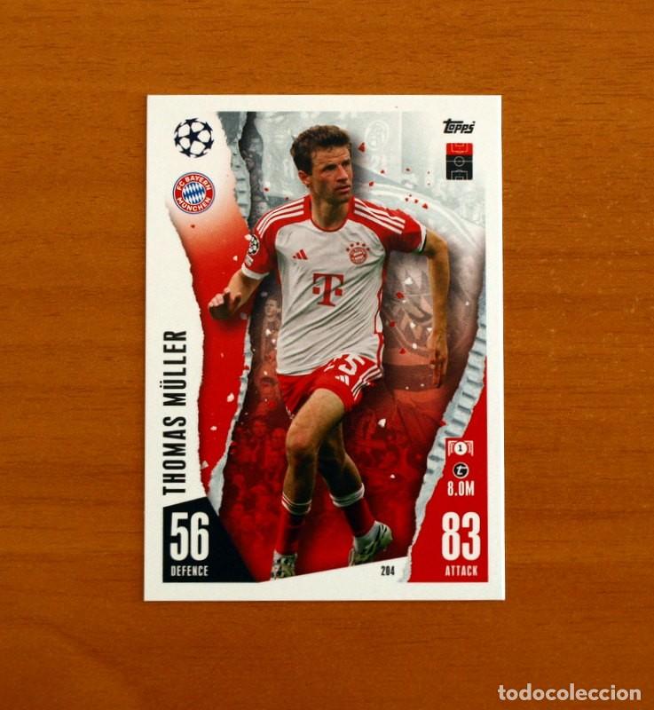 Cromos de f&uacute;tbol: Bayern M&uuml;nchen -N&ordm; 204 Thomas M&uuml;ller -Topps Match Attax Trading Card Game 2023-2024-23-24