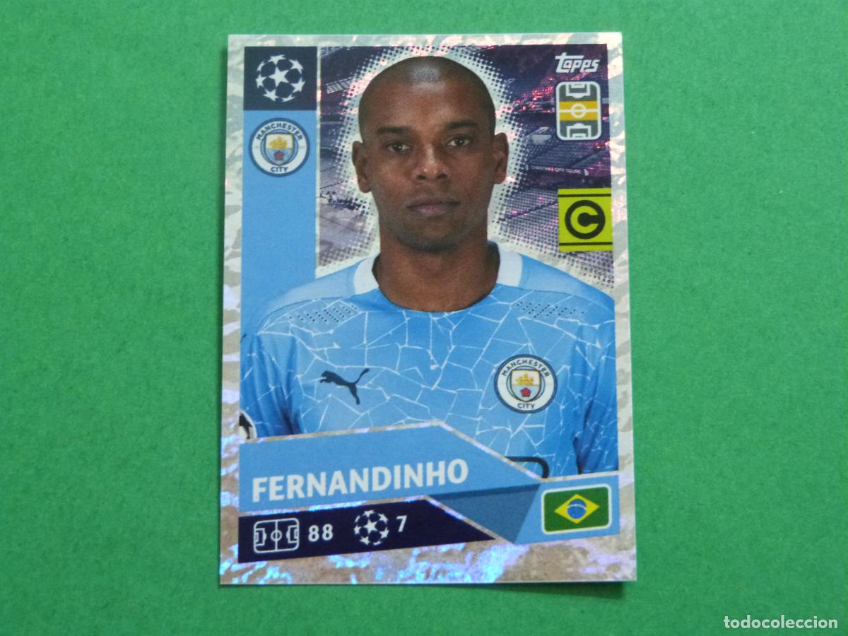 Cromos de f&uacute;tbol: CROMO FUTBOL FERNANDINHO MANCHESTER CITY SIN PEGAR N&ordm; 11 CHAMPIONS LEAGUE 2020-2021/20-21 TOPPS
