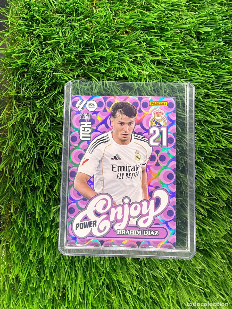 Cromos de f&uacute;tbol: N&ordm; 380P Brahim D&iacute;az Enjoy Power Real Madrid CF Megacracks 26 27