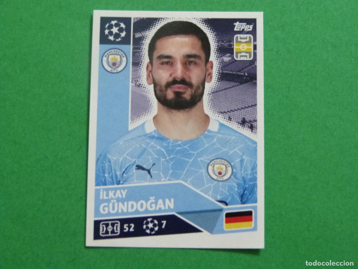 Cromos de f&uacute;tbol: CROMO FUTBOL G&Uuml;NDOGAN MANCHESTER CITY SIN PEGAR N&ordm; 10 CHAMPIONS LEAGUE 2020-2021/20-21 TOPPS