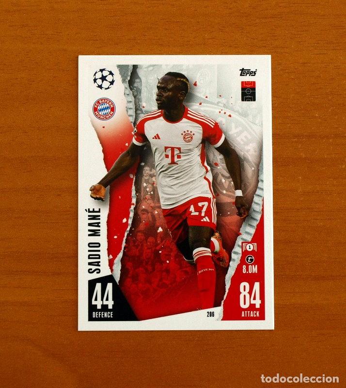 Cromos de f&uacute;tbol: Bayern M&uuml;nchen -N&ordm; 206 Sadio Man&eacute; -Topps Match Attax Trading Card Game 2023-2024-23-24