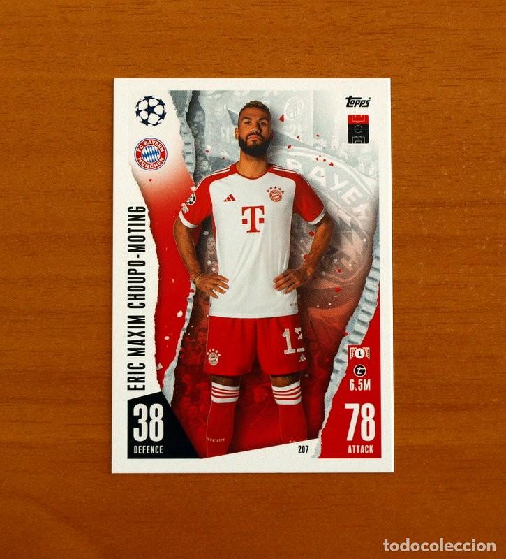 Cromos de f&uacute;tbol: Bayern M&uuml;nchen -N&ordm; 207 Eric Maxim Choupo Moting -Topps Match Attax Trading Card Game 2023-2024-23-24