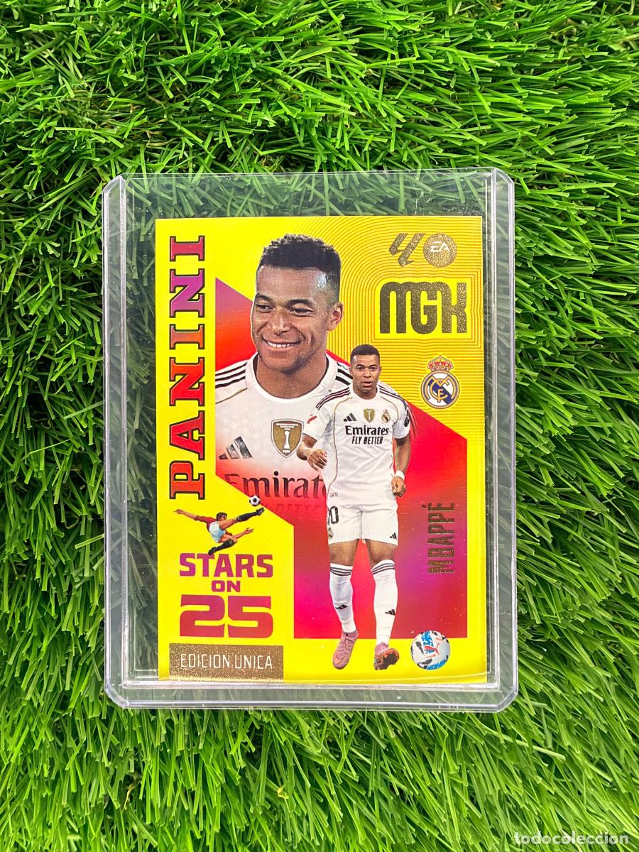 Cromos de f&uacute;tbol: N&ordm; 450 Mbapp&eacute; Stars on 25 Real Madrid CF Megacracks 26 27