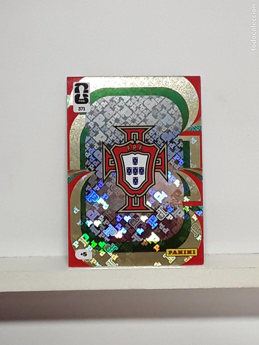 Cromos de f&uacute;tbol: ADRENALYN MUNDIAL 2026 WORLD CUP 26 ALBUM PANINI N 371 PORTUGAL ESCUDO LOGO