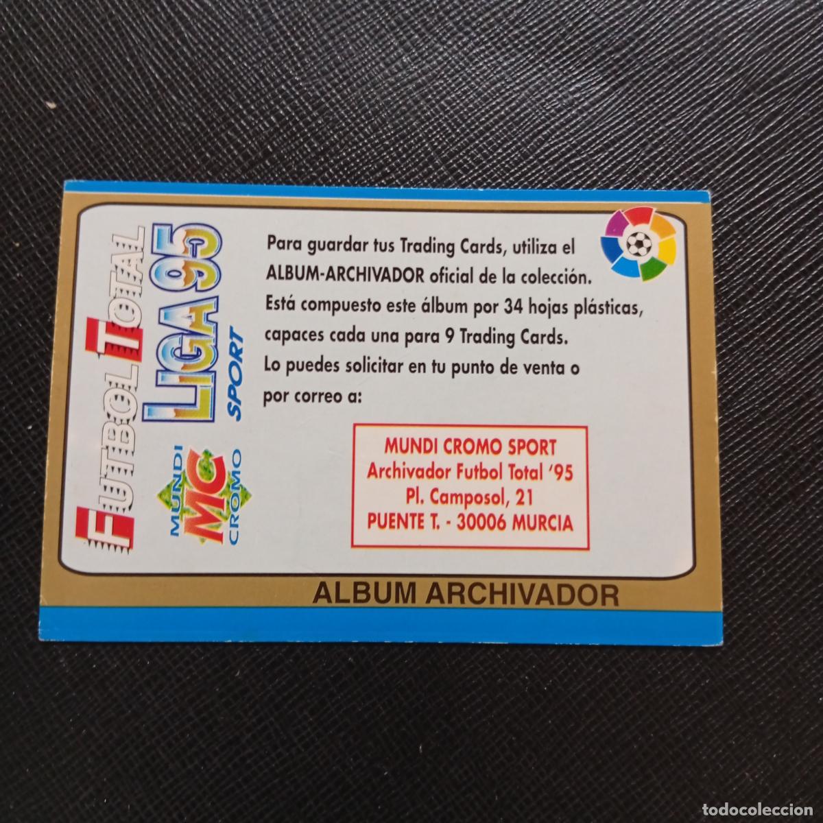 Cromos de f&uacute;tbol: ALBUM ARCHIVADOR MUNDICROMO 1994 1995 FICHAS CROMO FUTBOL LIGA 94 95- A190 PG64