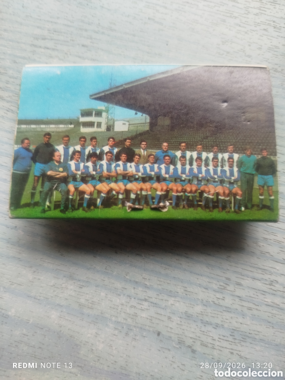 Cromos de f&uacute;tbol: Caja cerillas deportivo la Coru&ntilde;a
