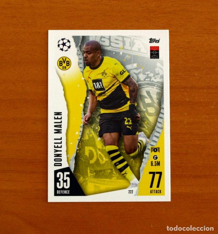 Cromos de f&uacute;tbol: Borussia Dortmund -N&ordm; 222 Donyell Malen -Topps Match Attax Trading Card Game 2023-2024-23-24