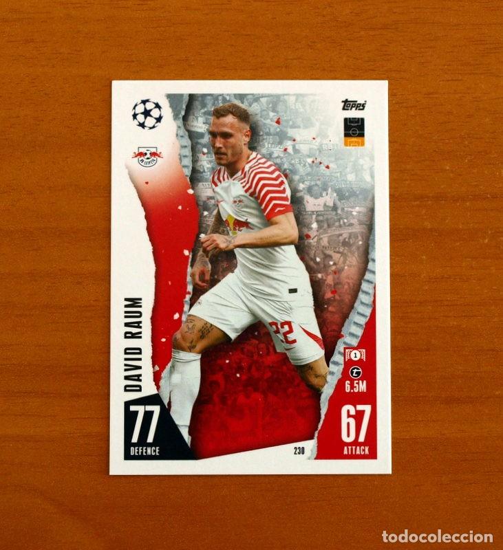 Cromos de f&uacute;tbol: RB Leipzig -N&ordm; 230 David Raum -Topps Match Attax Trading Card Game 2023-2024-23-24