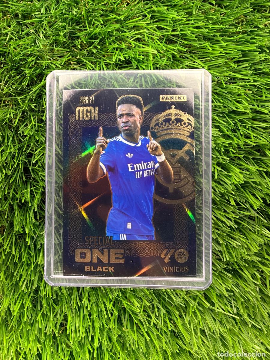 Cromos de f&uacute;tbol: Vin&iacute;cius Jr Special One Black Real Madrid CF Megacracks 26 27
