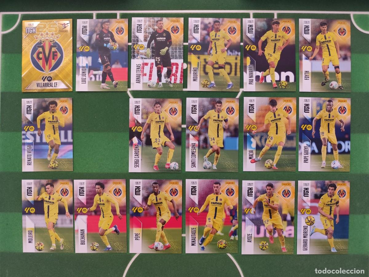 Cromos de f&uacute;tbol: 1&ordf; Edici&oacute;n Villarreal (&Eacute;lite Power, Stars on 25, Zona VIP P, Enjoy P) Megacracks 2026/27 26/27
