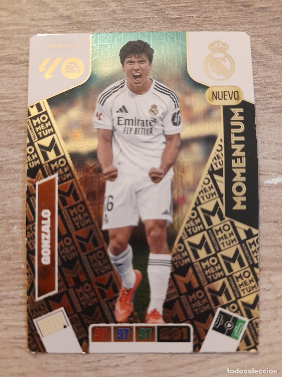 Cromos de f&uacute;tbol: CARTA MOMENTUM DE GONZALO, DE TEMPORADA 2025-2026 25 26