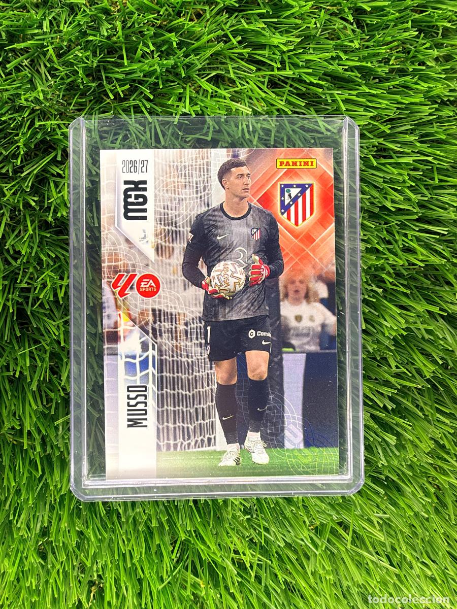 Cromos de f&uacute;tbol: N&ordm; 57 Musso Atl&eacute;tico de Madrid Megacracks 26 27