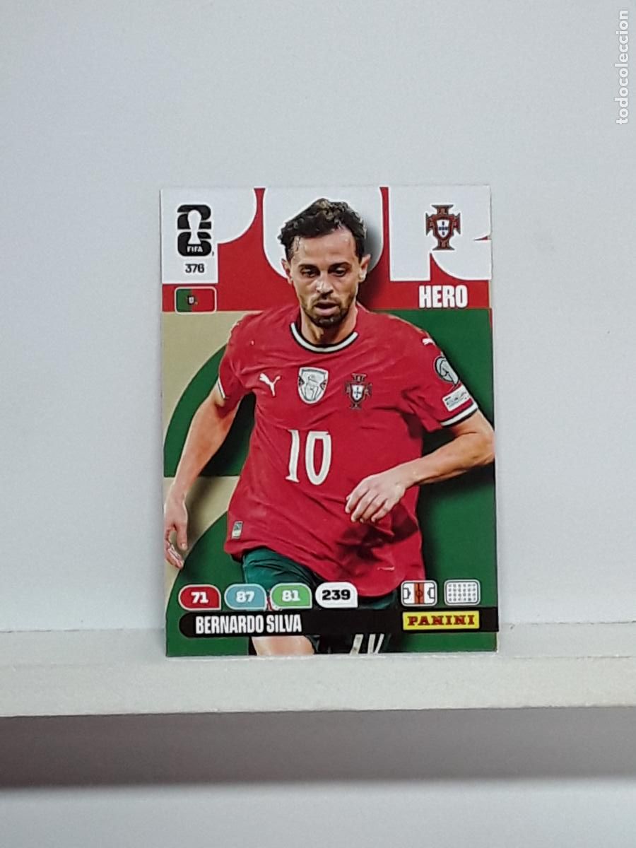 Cromos de f&uacute;tbol: ADRENALYN MUNDIAL 2026 WORLD CUP 26 ALBUM PANINI N 376 PORTUGAL BERNARDO SILVA