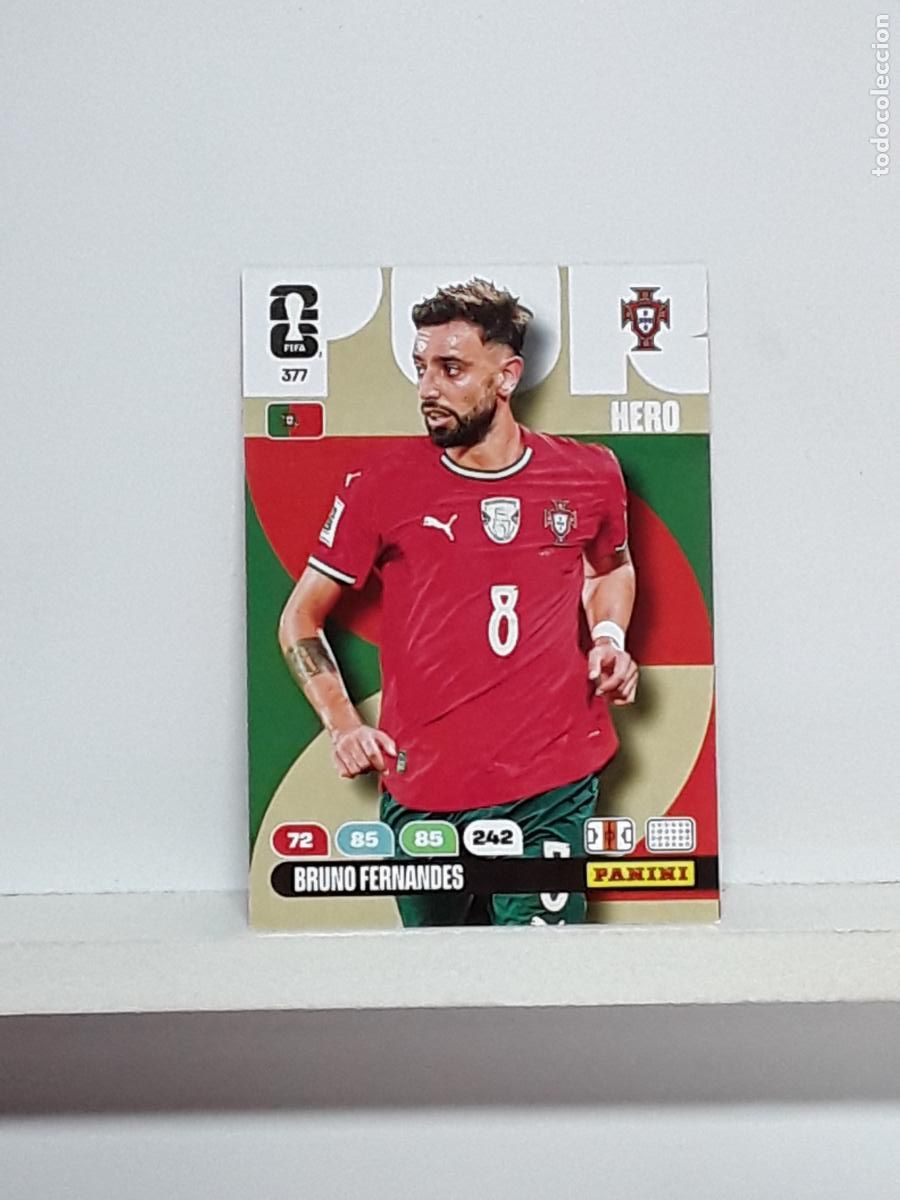 Cromos de f&uacute;tbol: ADRENALYN MUNDIAL 2026 WORLD CUP 26 ALBUM PANINI N 377 PORTUGAL BRUNO FERNANDES